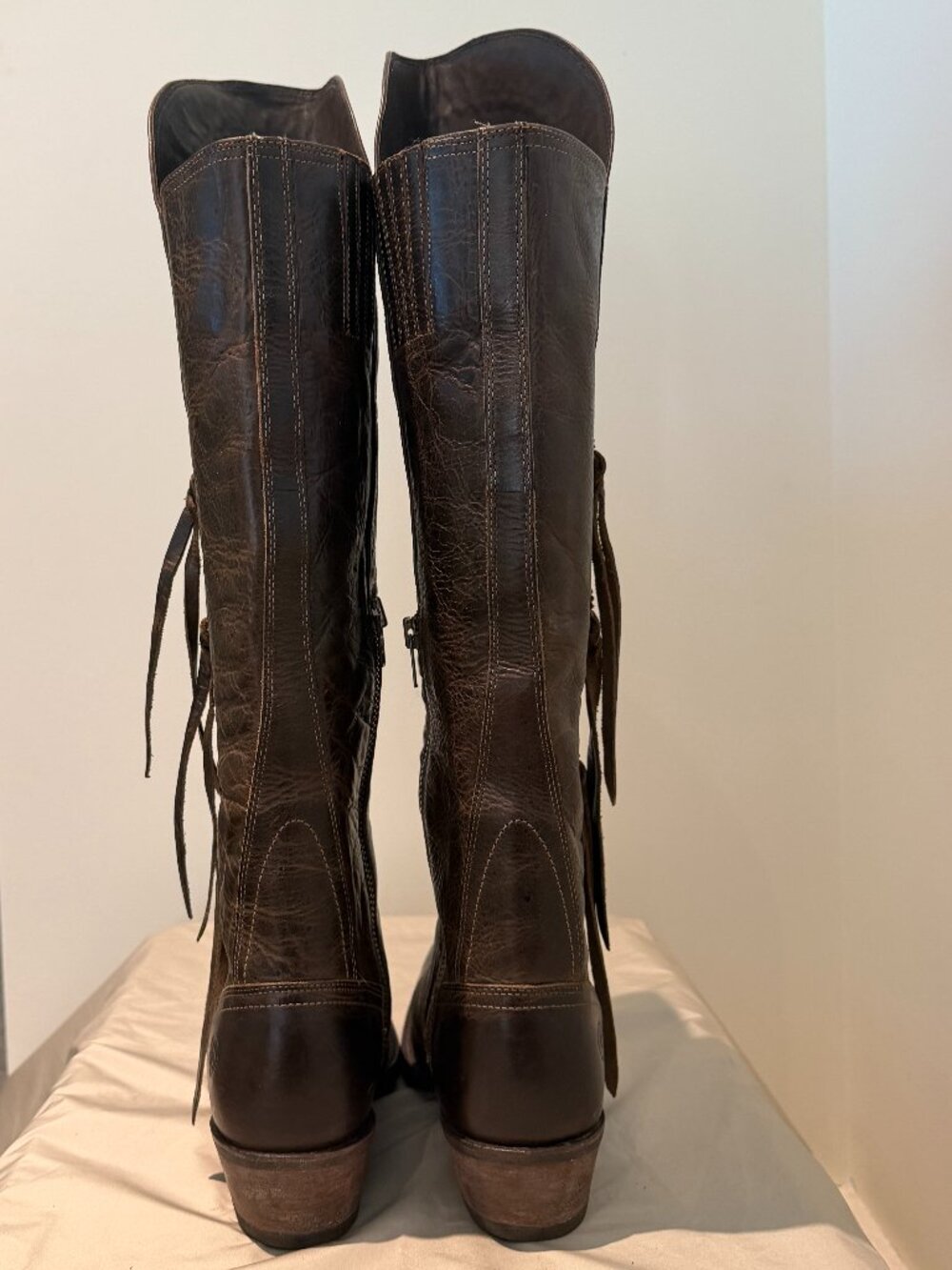 Ariat Tallulah Western Boots in Brown Leather with Tassels - Size 9 - Picture 2 of 12